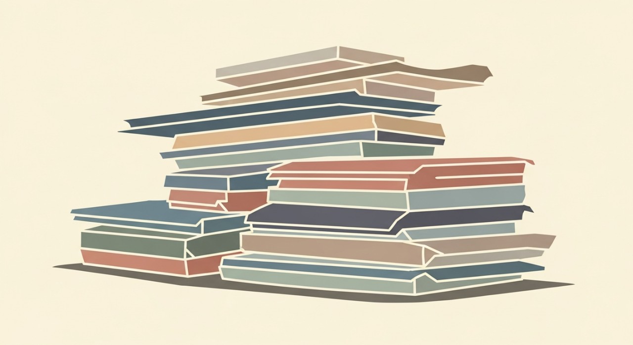 Timbunan kepingan metal deck pelbagai warna yang sedia untuk dipasang di tapak pembinaan.