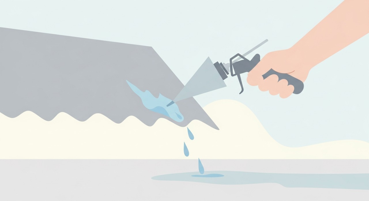 Ilustrasi pendukung untuk Cara Baiki Bumbung Bocor